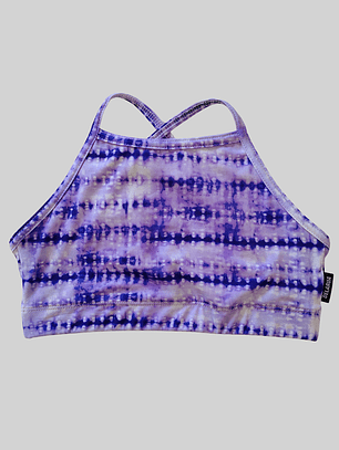Top Cher básico tie dye morado