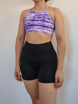 Top Cher básico tie dye morado