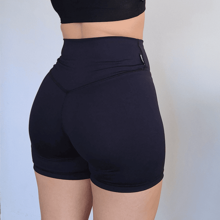 Short Balance negro v shape azul marino 2