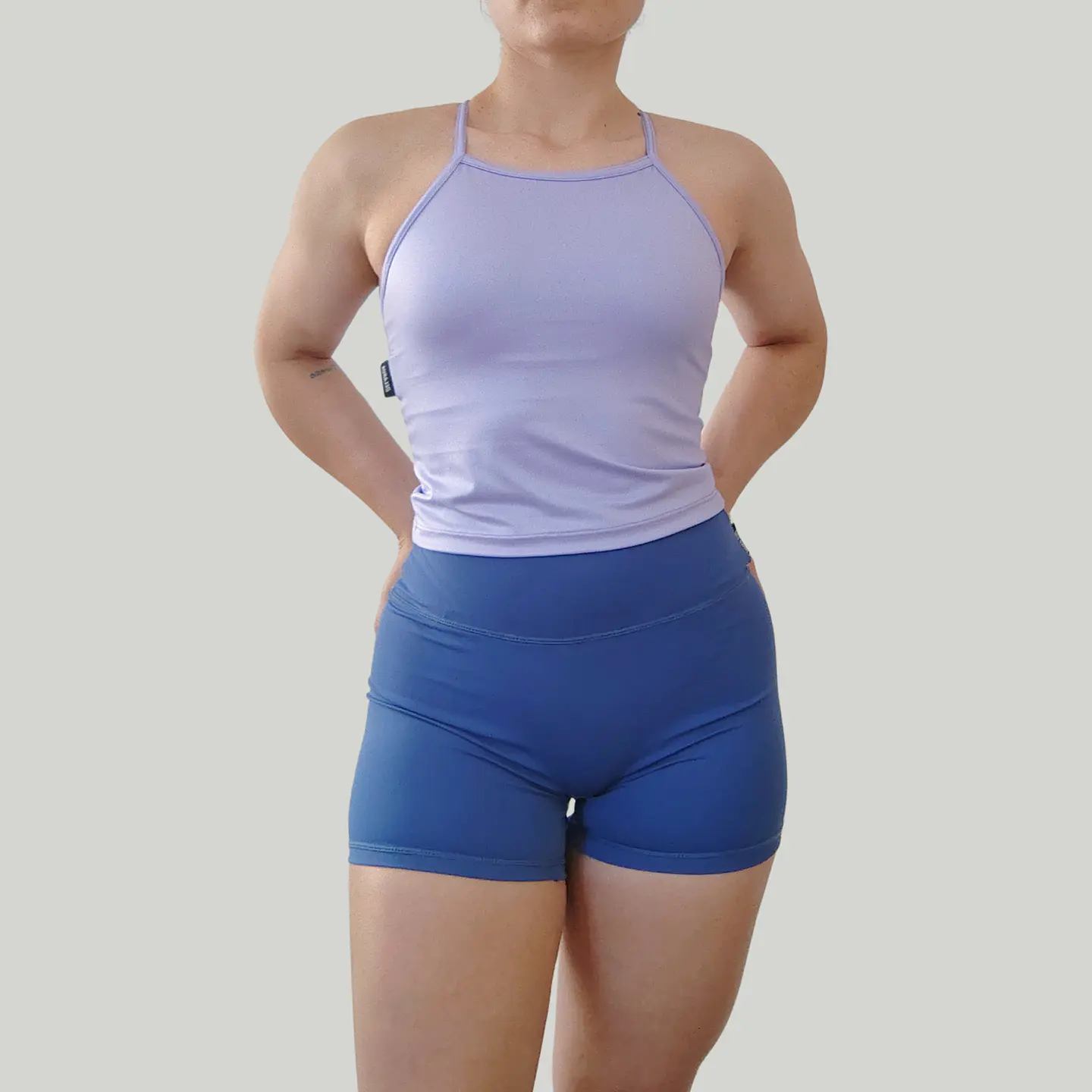 Top Cher crop basico Lila M 1