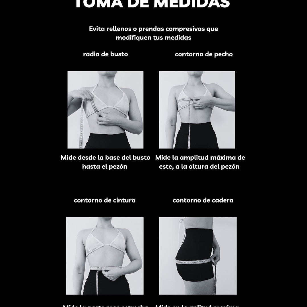 Top Triangulo wide Negro 4