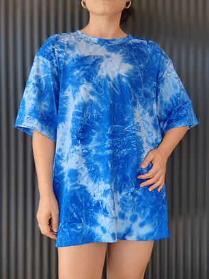 Polera Libre tie dye Azul