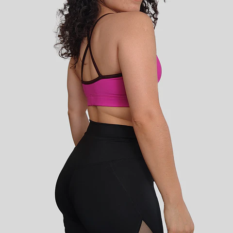 Top básico Cher magenta guinda oscuro M