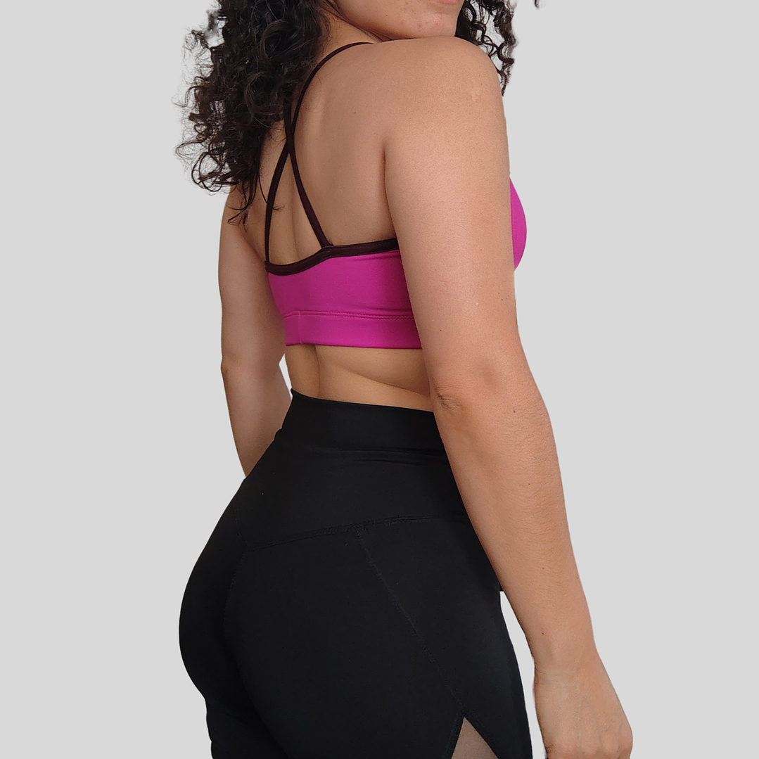 Top básico Cher magenta guinda oscuro 2