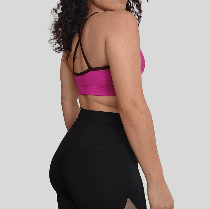 Top básico Cher magenta guinda oscuro 2