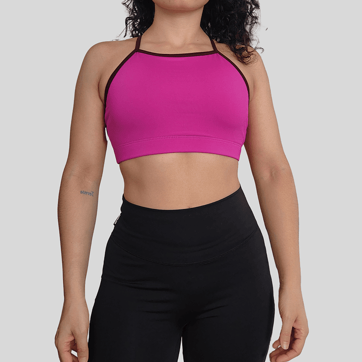 Top básico Cher magenta guinda oscuro 1