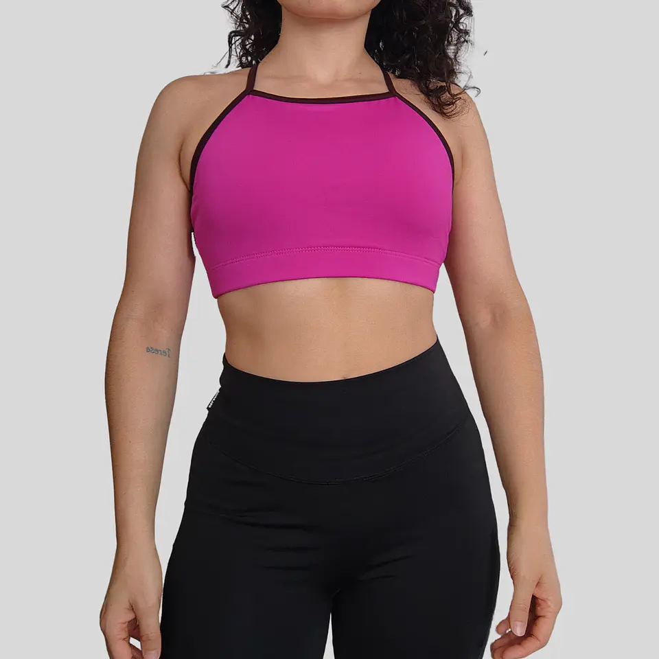 Top básico Cher magenta guinda oscuro M 1