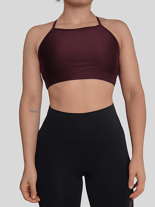 Top básico Cher Guinda oscuro