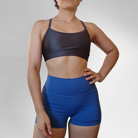Top Iggy Gris satín 