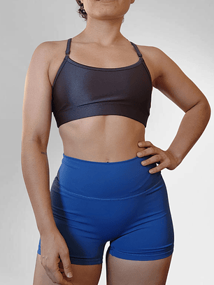 Top Iggy Gris satín 