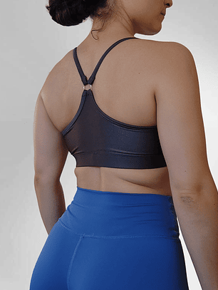 Top Iggy Gris satín 