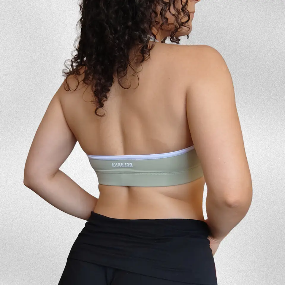 Top Vera halter Sage blanco M 2