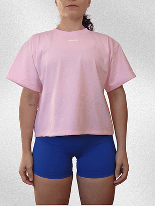 Polera Oversize boxy rosa