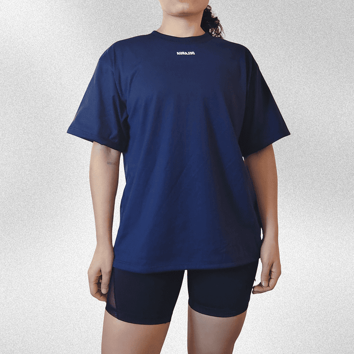Polera Oversize Azul  1