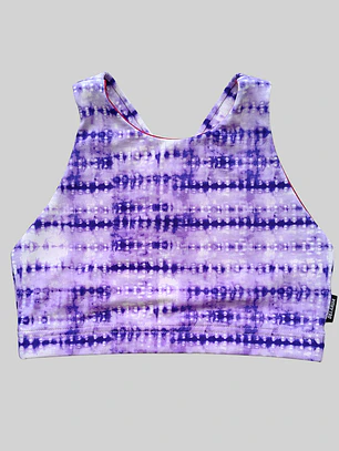 Top Cruz morado tie dye