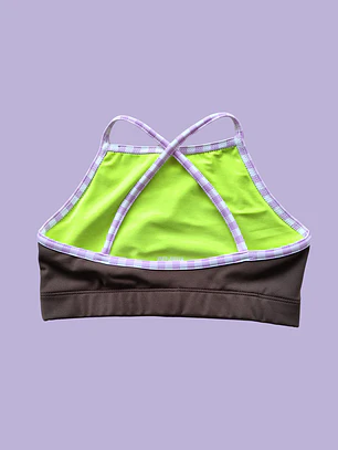 Top Cher básico Café Vichy lila 
