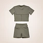 Set Manga corta crop + Short Sense 10 v-shape Verde musgo M/L - Miniatura 2