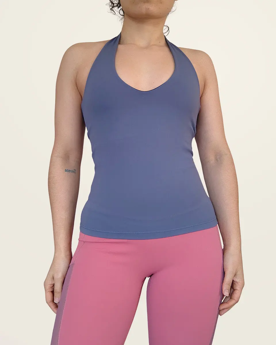 Top Vera halter bluestone 1