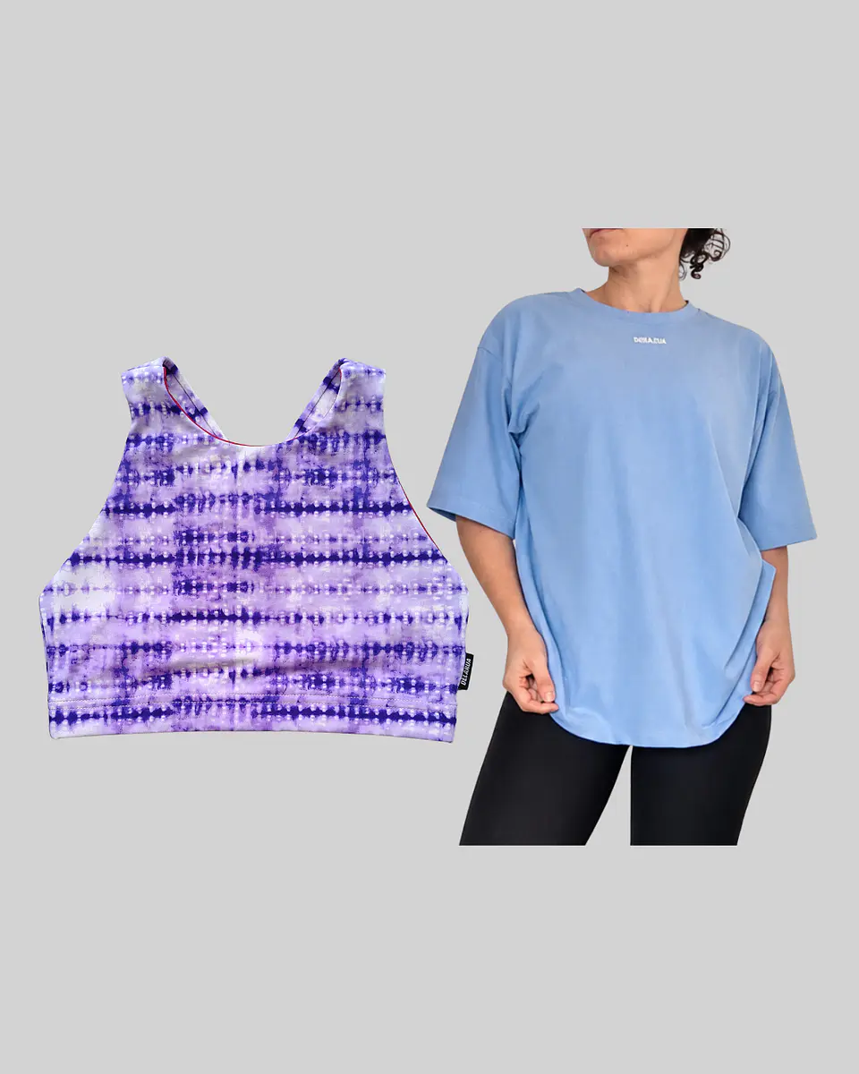 Pack Top Cruz L + Polera Oversize L  1