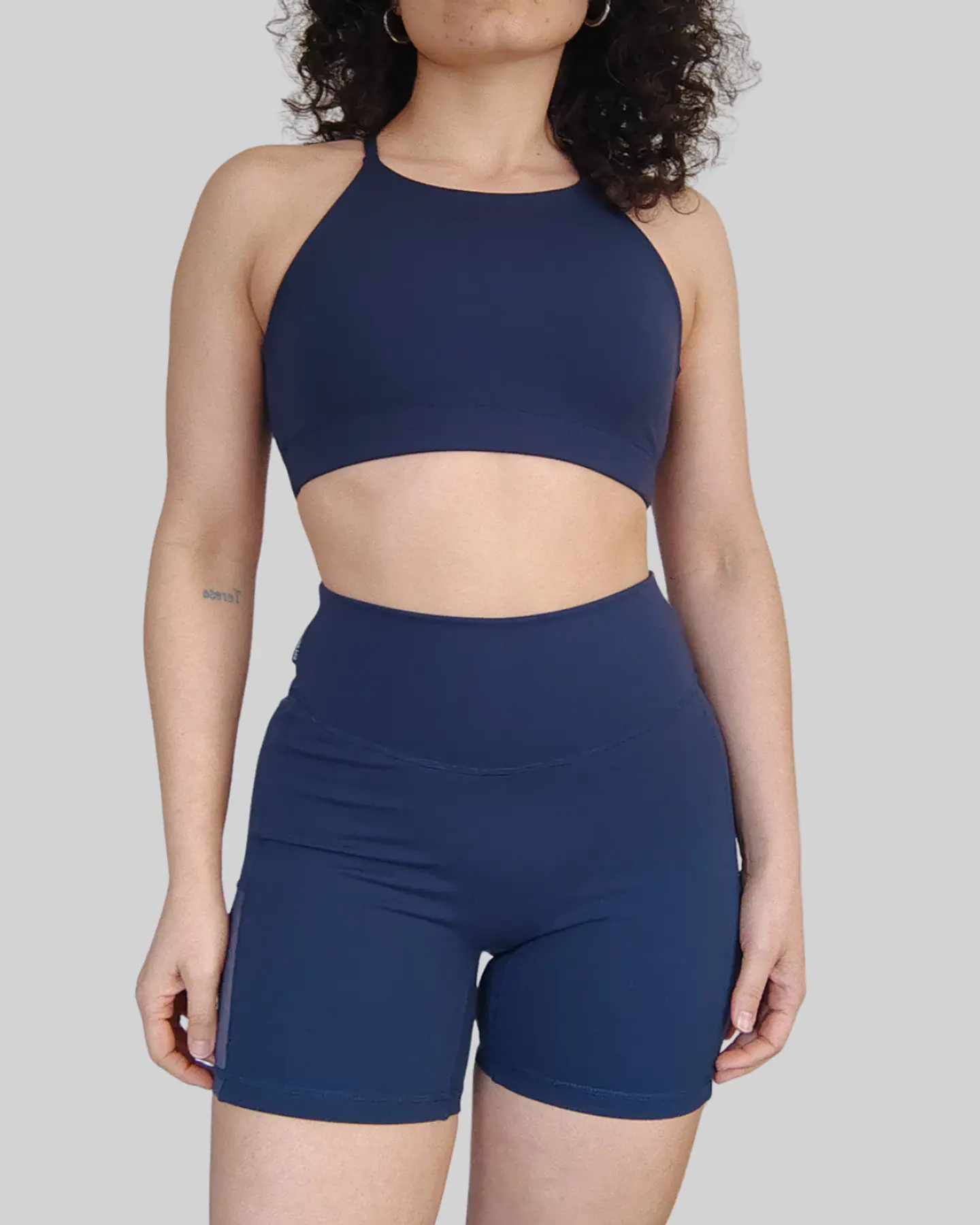 Set top deportivo Cher + Short deportivo Nini azul petróleo M 2