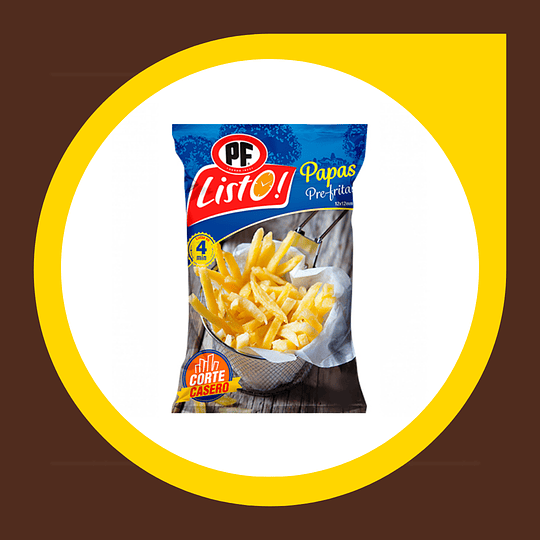 Papas Pre Fritas Corte Casero 1kg