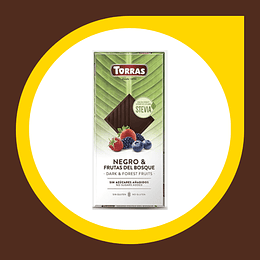 Chocolate Negro Frutos del Bosque sin Gluten sin Azucar 35gr
