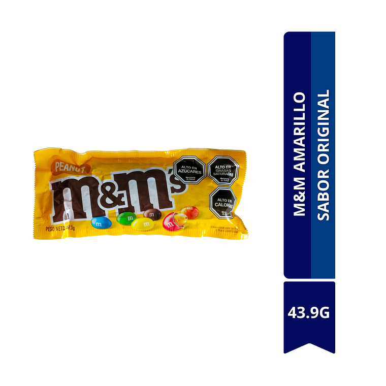 M&M AMARILLO 43.9 G SABOR MANI 1