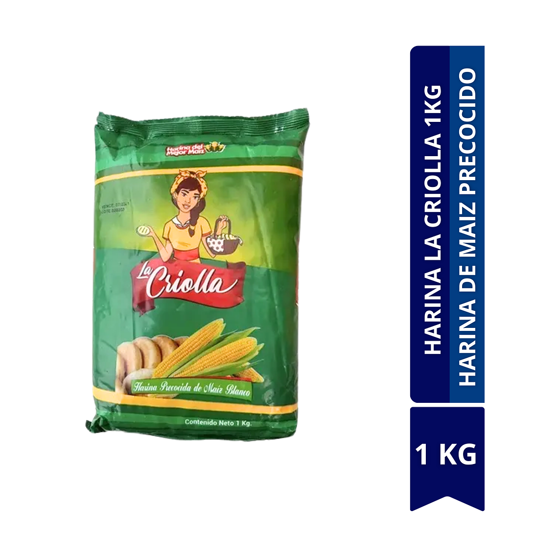 HARINA LA CRIOLLA HARINA DE MAIZ PRECOCIDO 1KG 1