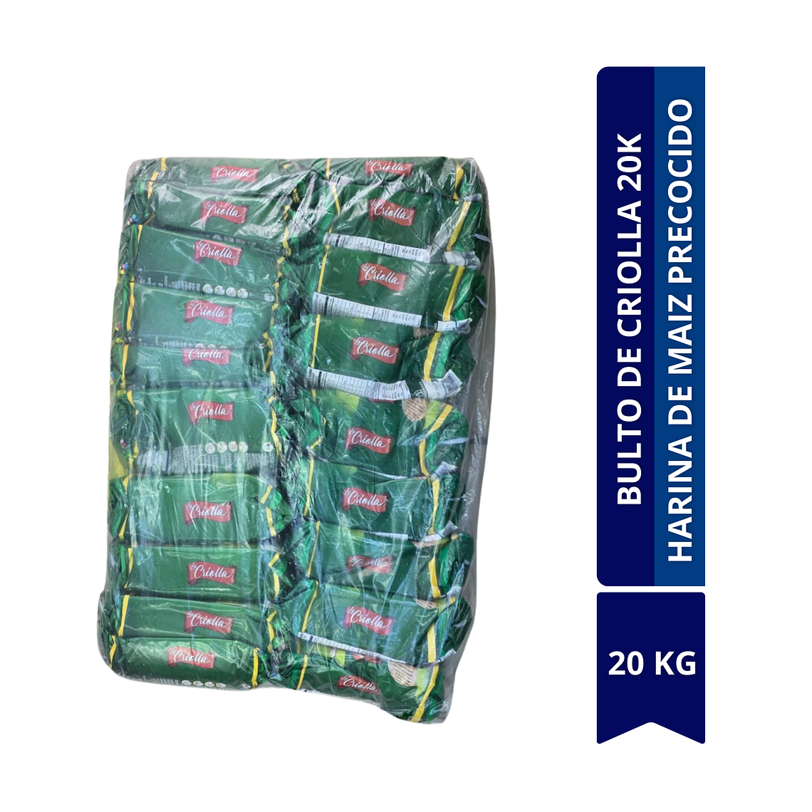 BULTO DE HARINA HARINA DE MAIZ PRECOCIDO LA CRIOLLA 20KG 1