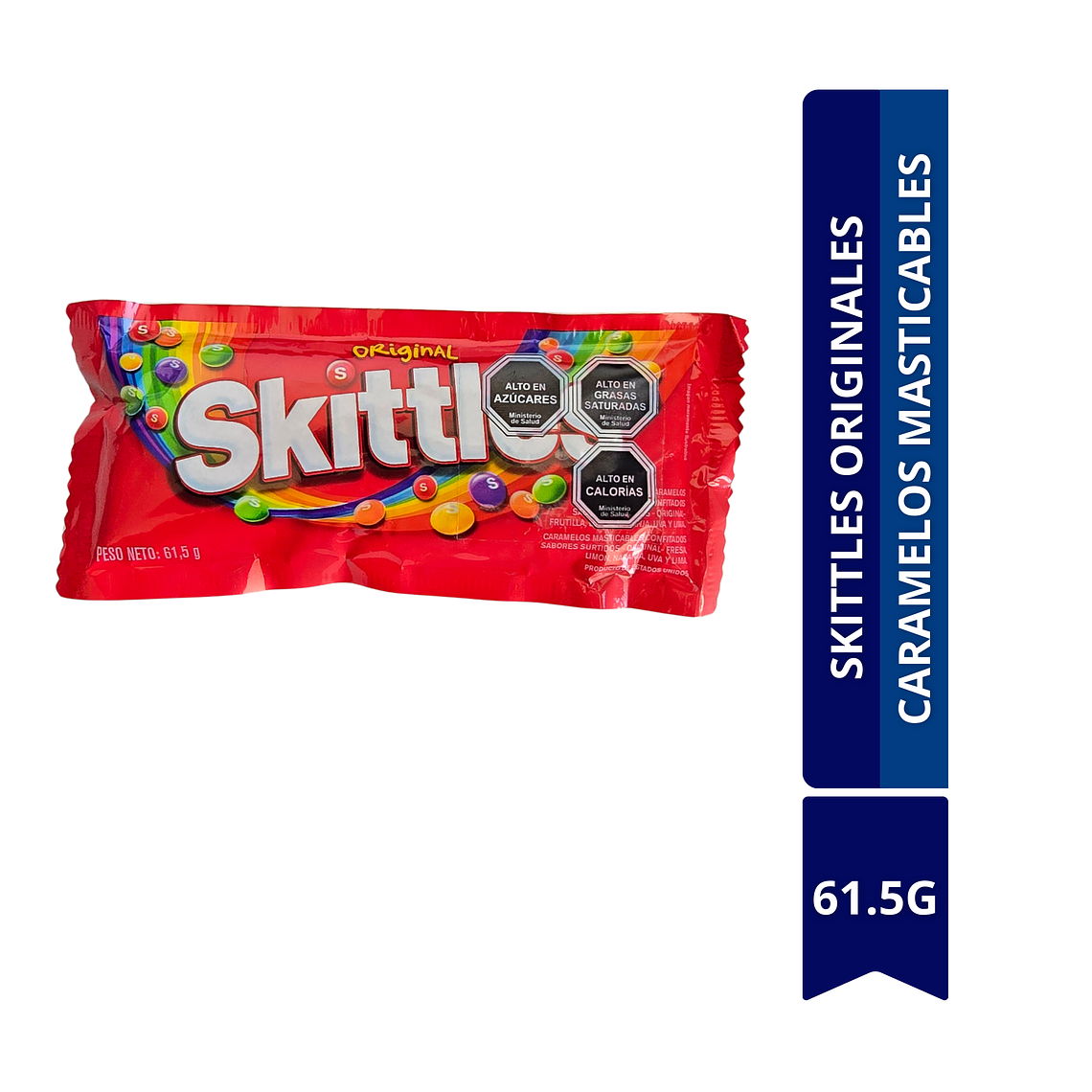 SKITTLES ORIGINALES CARAMELOS MASTICABLES 61.5G  1