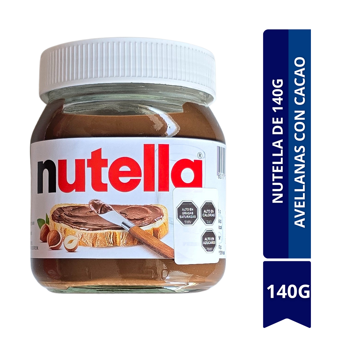 NUTELLA DE CREMA DE AVELLANAS CON CACAO 140G 1