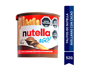 PALITOS DE NUTELLA CREMA DE AVELLANAS CON CACAO 52G