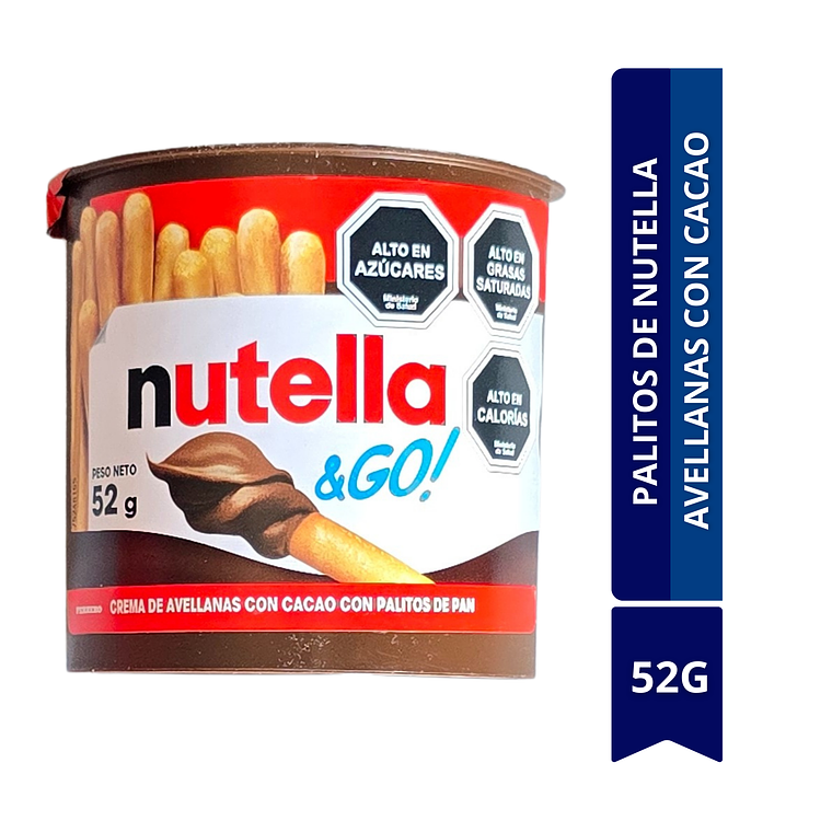 PALITOS DE NUTELLA CREMA DE AVELLANAS CON CACAO 52G 1