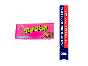 CAJA DE SAMBA SABOR FRESA 20 UNIDADES	