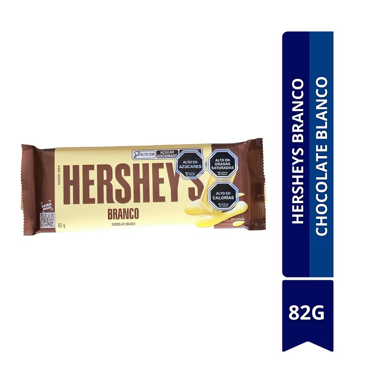 HERSHEYS BRANCO CHOCOLATE BLANCO 82G 	 1