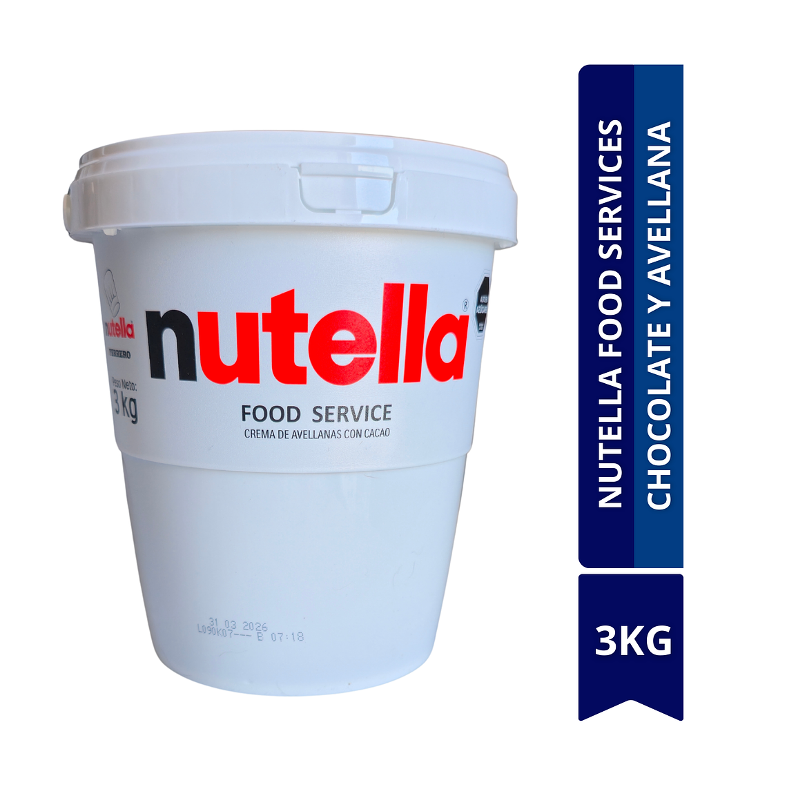 NUTELLA FOOD SERVICES CHOCOLATE Y AVELLANA  3KG  1