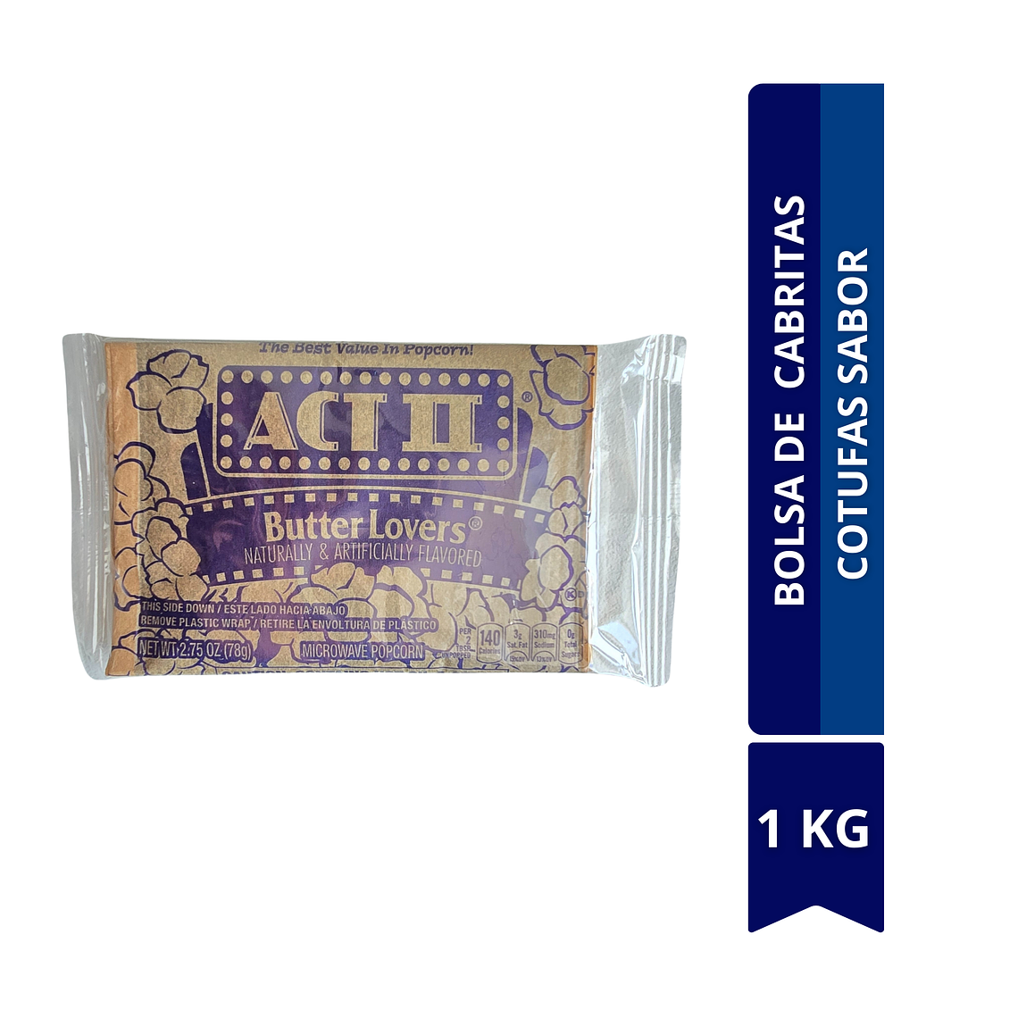 BOLSA CABRITAS DE MANTEQUILLA COTUFAS CON SABOR MANTEQUILLA 140G	 1