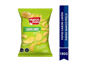 PAPAS MARCO POLO SABOR LIMÓN DE 180G