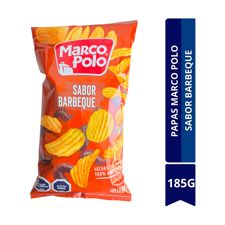 PAPAS MARCO POLO SABOR BARBEQUE 185G  1