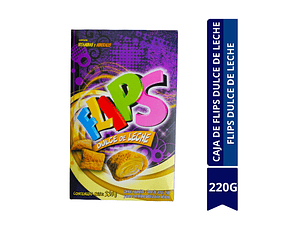 CAJA DE FLIPS DULCE DE LECHE 220G	