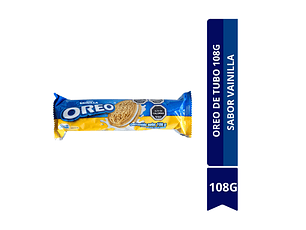 OREO DE TUBO SABOR VAINILLA  108G	