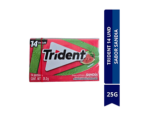 CAJA DE TRIDENT DISPLAY SABOR SANDIA  12 UNID