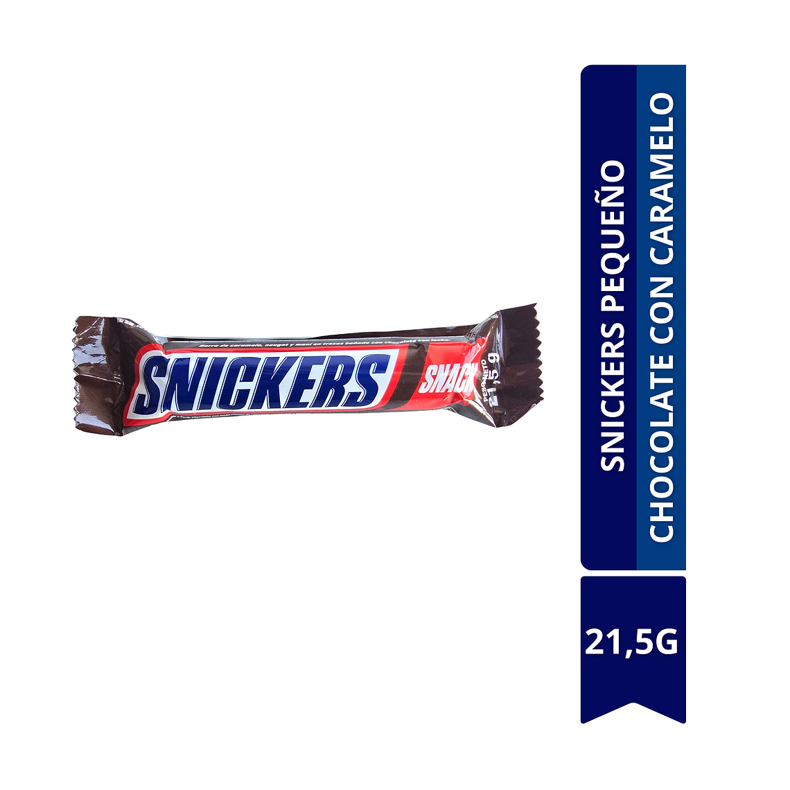 CAJA SNICKERS PEQUEÑO CHOCOLATE CON CARAMELO 24 UNID	 1