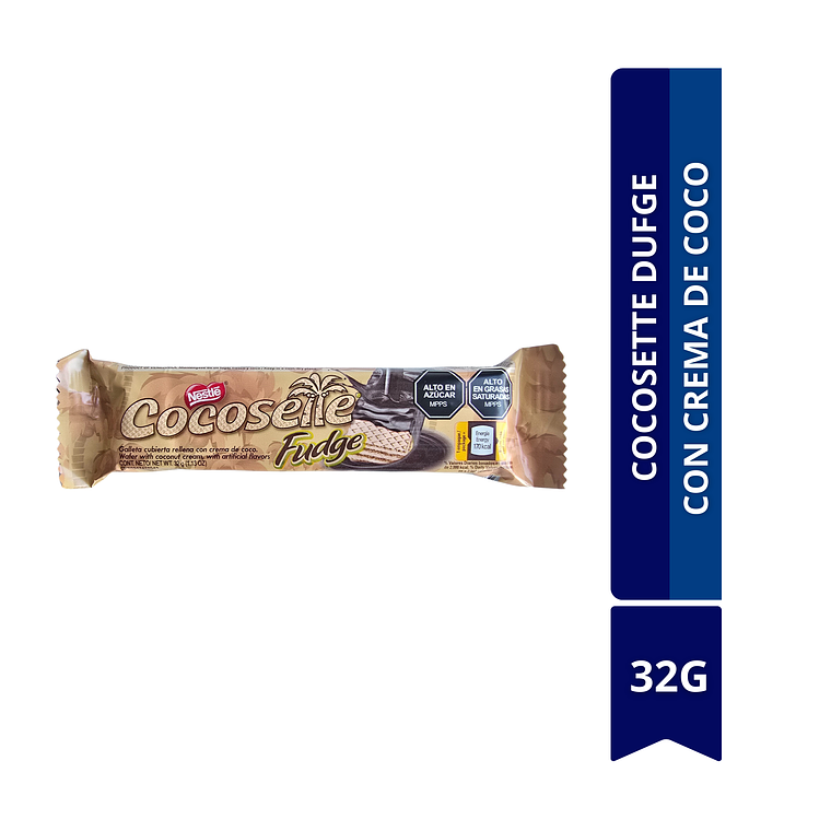 COCOSETTE DUFGE CON CREMA DE COCO 32G 	 1