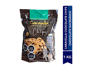 CARAVELLA CHOCOLATE CHIPS CHOCOLATE SUCEDÁNEO 1 KG	