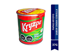 DISPLAY DE PAPAS KRYZPO DE 6 UNID SABOR CREMA CEBOLLA