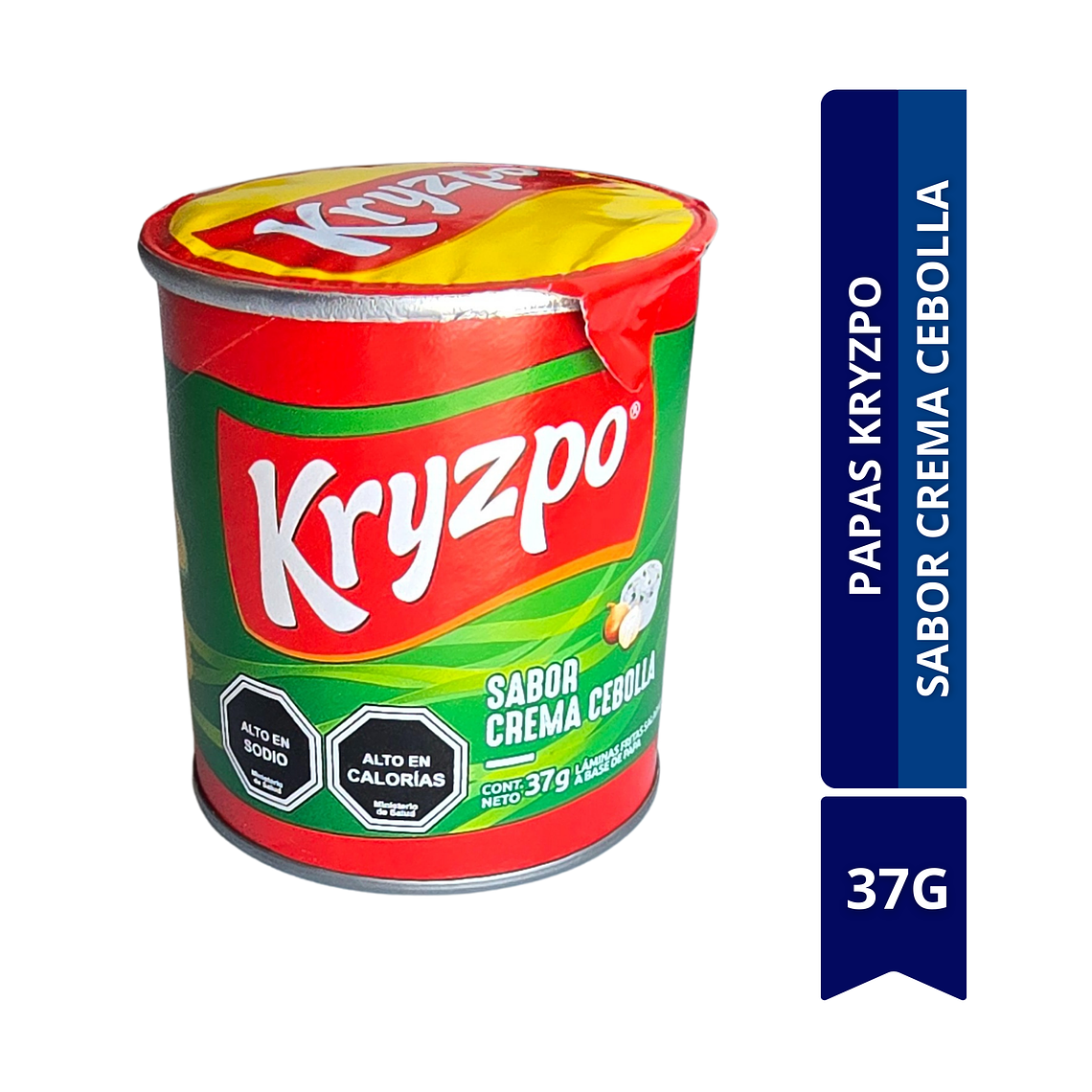 DISPLAY DE PAPAS KRYZPO DE 6 UNID SABOR CREMA CEBOLLA 1