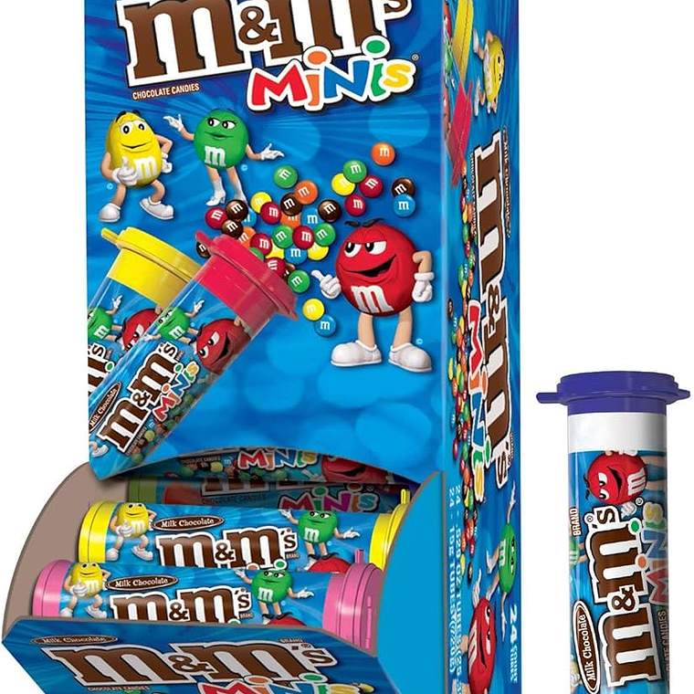 M&M MINI TUBO COLOR AZUL 30 GR  1