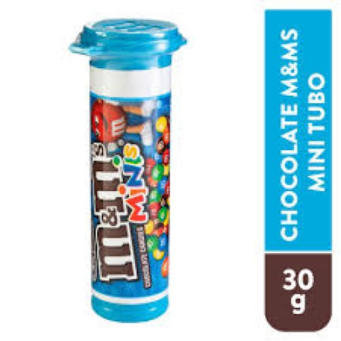 M&M MINI TUBO COLOR AZUL 30 GR  2