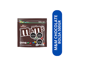 BOLSA DE M&M CHOCOLATE 500GR 